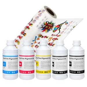 Grosir tinta Dtf kiloan 6 warna 1000 Ml tekstil putih Set tinta Dtf untuk Epson I 3200 L1800 L1300 Kingjet