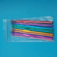 Sunloop PM08 2-8mm 12 Pièces Kit de Crochets Ergonomiques en Aluminium Portable Simple Ensemble d'Aiguilles à Tricoter Fil à Tricoter Multicolore