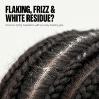 Gel Coiffant Professionnel OEM à Marque Blanche, Complexe Protéiné, Fixation Ultra Forte, Sans Résidus Blancs, Sans Écaillage, Pour Tresses et Coiffures