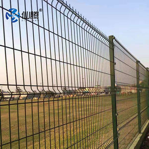 Clôture de panneau de treillis métallique soudé incurvé en 3D enduit de PVC de fabricant d'usine pour le terrain de jeu d'école de <span class=keywords><strong>terre</strong></span> de <span class=keywords><strong>jardin</strong></span> de route - Product Image 3