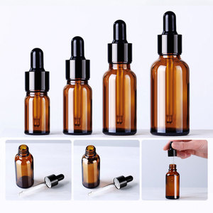 Flacon compte-gouttes en verre anti-corrosion 50 ml, protection UV, flacon compte-gouttes cosmétique ambré pour mélanges d'aromathérapie - Product Image 4