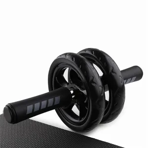 SHENGDE Wholesale Workout Indoor Black Muscle Exercise Fitness AB Abdominal Wheel Roller