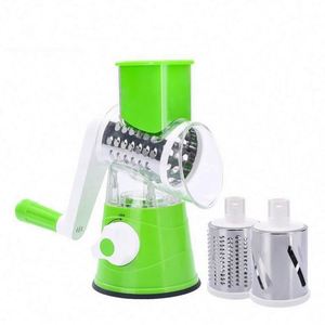 <b>Multifunctional</b> Stainless Steel Food Grater Knife Kitchen 3 in 1 Spiral Slicer Hand Manual Rotary <b>Cutters</b> <b>Vegetable</b> Chopper - Product Image 4