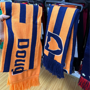 Nouvelle Écharpe Longue en Tricot Acrylique Jacquard Dobby Écologique Personnalisée avec Motif Gratuit 2026 pour les Supporters de Fans - Product Image 5