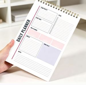 Custom Printing <b>A5</b>/A4/A6 Cute Daily Tear off to Do List Memo <b>Notepad</b> Spiral Bound Gift - Product Image 1