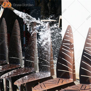 Silla de vena de hoja hueca moderna de acero Corten a prueba de herrumbre, muebles de exterior duraderos para jardín, Patio, Hospital y uso escolar - Product Image 6