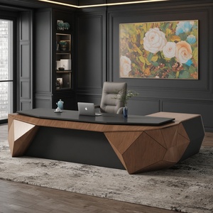 Bộ bàn ghế giám đốc hiện đại đơn giản, phong cách Trung Hoa mới, bàn làm việc dành cho giám đốc điều hành, ghế văn phòng dành cho chủ tịch, giải pháp không gian làm việc tối ưu - Product Image 1