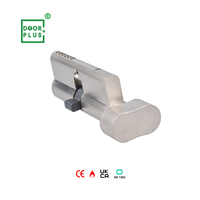 Doorpuls CE Euro Profile Serrure cylindrique de porte simple avec bouton BS EN 1303 Laiton massif résistant au feu 60mm Backset