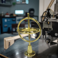 Gyroscope mécanique en zinc usiné CNC sur mesure, anti-gravité, pour le bout des doigts, services d'électroérosion à fil, jouet anti-stress, marque ND, haute qualité