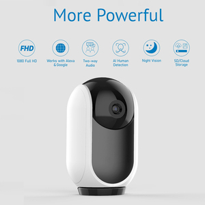 Theo Dõi Con Người 360 Độ Pan Tilt <span class=keywords><strong>Security</strong></span> Giám Sát Trẻ Em Không Dây 1080P Nhà Thông Minh Tuya Camera Mini WiFi - Product Image 4