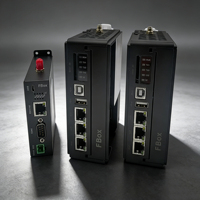 Gateway Industrial IoT Edge 4G LTE WiFi Ethernet Router FBOX para Monitoreo Remoto de PLC y Descarga de Programas