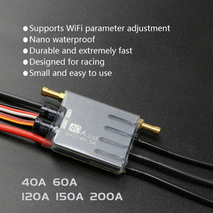 Controlador de Velocidad Electrónico (ESC) Impermeable de 60A, sin Escobillas, Metálico, para Carreras 3-6S, Ajuste de Parámetros por APP, Piezas de Barco RC, Componentes de Motor - Product Image 4