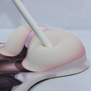 Tapis de souris 3D en Silicone, imprimé personnalisé OEM, animé japonais, seins, fesses, repose-poignet, Sexy - Product Image 5