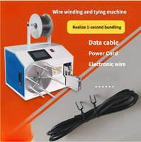 Máquina Automática para Enrollar y Atar Cables, Máquina de Atado de Cables de Múltiples Especificaciones para Taller de Ensamblaje de Cables de Alimentación