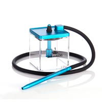 Vente en gros de narguilé boîte à shisha carrée en acrylique de grande taille personnalisée narguilé Shisha Bucks narguilé