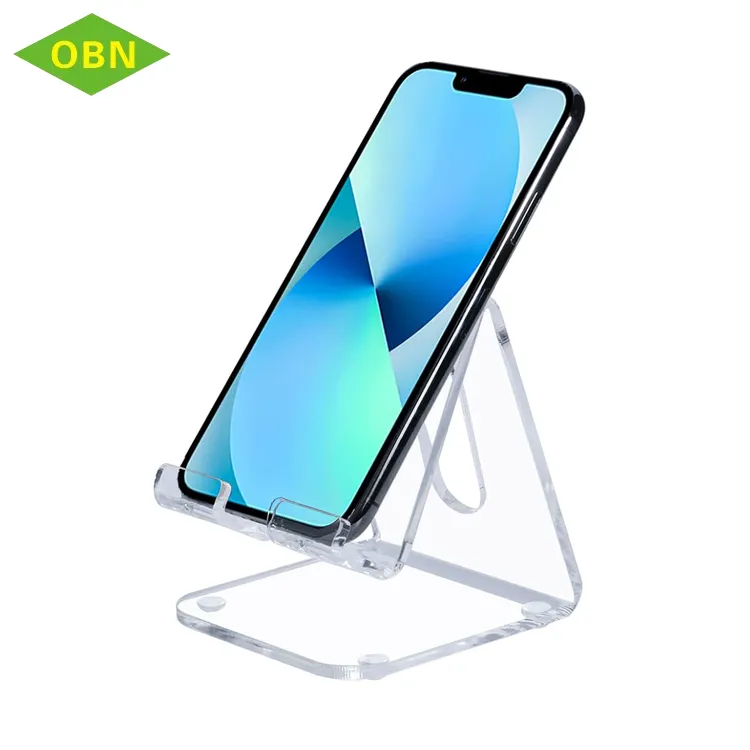 Home Küche Büro Bad flexible klare Desktop-Smartphone Acryl Handy halter