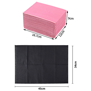 50 PCS 3 Plis <span class=keywords><strong>Rose</strong></span> Bavoirs Dentaires Jetables Nail Art Table Tapis Pliable Ongles <span class=keywords><strong>Papier</strong></span> Serviettes - Product Image 3