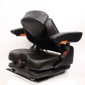 Silla de asiento de carretilla elevadora de suspensión mecánica de perfil bajo de primera calidad Nuevo vinilo calentado ventilado Uso industrial Granja de construcción - Product Image 5