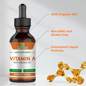 Gouttes buvables de Vitamine A personnalisées avec MCT biologique pour la santé des yeux, de l'immunité, des os et de la peau – Complément alimentaire beauté - Product Image 5