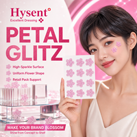 Plester Jerawat Hidrokoloid Bentuk Bunga Premium dengan Glitter, Penutup Jerawat Tak Terlihat, Bebas Minyak, Bebas Pewangi, Perawatan Jerawat untuk Wajah