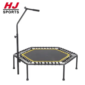 HUIJUN Indoor Fitness Adjustable Handle Bar Trampoline Jumping Cardio Trainer Load-bearing Bed HJ-10079