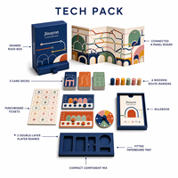 Jeu de société de stratégie de route personnalisé pour deux joueurs, boîte en carton compacte pliable pour voyage, boîte rigide à tiroir mince, style européen moderne