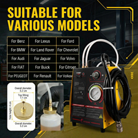 Podofo Purgeur de liquide de frein électrique 220V AC pour voiture, machine de réparation de freins automatique à pression pulsée polyvalente