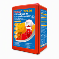 Masque anti-fumée et anti-gaz en aluminium pour évacuation d'incendie, usage minier/hôtelier/résidentiel, respirateur filtrant de sauvetage autonome