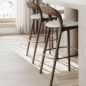 Più DESIGN in <span class=keywords><strong>legno</strong></span> Coffee Cafe Shop colore cuscino bracciolo alta <span class=keywords><strong>cucina</strong></span> ristorante in <span class=keywords><strong>legno</strong></span> sedia da Bar - Product Image 2