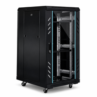 Gabinete de servidor de red de pie de 19 pulgadas, de acero laminado en frío, con ventilación, para datos, OEM de fábrica
