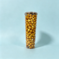 Popcorn Jamur Karamel 180g Grosir |   Pabrik Langsung OEM ODM |   Camilan Renyah Gourmet dalam Stoples Segar Tertutup Rapat