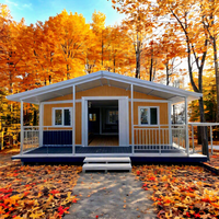 Maison modulaire préfabriquée à double aile pliable et extensible, unité de logement modulable, structure mobile et réutilisable