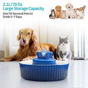Haustierzubehör Keramik-Trinkbrunnen für Haustiere <span class=keywords><strong>2026</strong></span> Neues Produkt Großhandel Wasser-Trinkbrunnen für Katzen und Hunde - Product Image 6