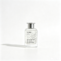 Bouteille diffuseur de parfum 180 ml avec fond épais, pompe pulvérisatrice, bouchon, sérigraphie couleur personnalisée et bâtonnets en fibre