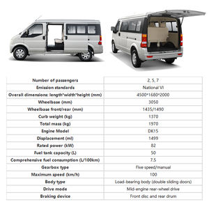 2025 nouvelle <span class=keywords><strong>voiture</strong></span> DFSK C36 1.5L essence Van camion 7 places famille Minivan / 2 places Cargo Van | cote <span class=keywords><strong>de</strong></span> sécurité élevée - Product Image 4