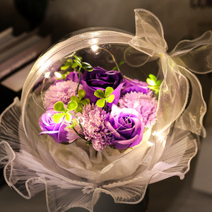 <span class=keywords><strong>Regalo</strong></span> per la Festa della Mamma, Fiore di Sapone a Forma di Rosa, <span class=keywords><strong>San</strong></span> <span class=keywords><strong>Valentino</strong></span>, Compleanno, <span class=keywords><strong>Romantico</strong></span> Fiore LED in Sfera Acrilica, Confezione <span class=keywords><strong>Regalo</strong></span> con Fiori Artificiali - Product Image 6