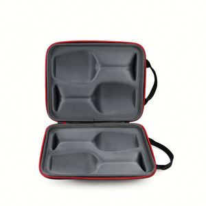 Étui de transport et de rangement de luxe personnalisé en cuir rigide antichoc avec coque EVA pour verres à vin et bouteilles - Product Image 2