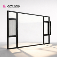 Ventanas Abatibles de Aluminio con Rotura de Puente Térmico, Económicas, Resistentes al Viento, Doble Acristalamiento, TX Residencial