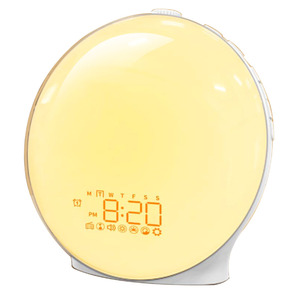 Ứng dụng thông minh bằng giọng nói kiểm soát Mặt Trời Mọc Đồng hồ báo thức thức dậy ánh sáng cho phòng ngủ - Product Image 1