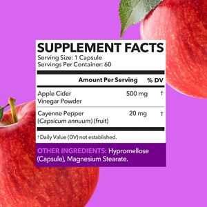 OEM ODM Apple Cider Vinegar Capsules may help Stimulate Digestive Enzymes for Optimal Gut Comfort Dietary <b>Supplement</b> - Product Image 2