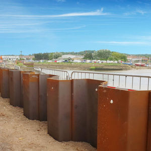 Chapa de Acero al Carbono de Alta Resistencia en Forma de U, Laminada en Caliente y en Frío, <span class=keywords><strong>JISA</strong></span> 5523, para Control de Inundaciones - Product Image 6