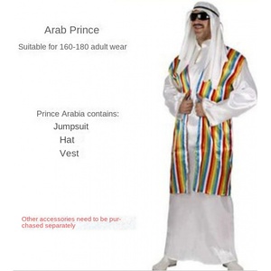 Disfraz <span class=keywords><strong>de</strong></span> Árabe para Adultos <span class=keywords><strong>de</strong></span> Halloween, Disfraz <span class=keywords><strong>de</strong></span> Aladino, India, Medio Oriente, Dubái, Túnica, Disfraz <span class=keywords><strong>de</strong></span> Pastor para Hombres y Mujeres - Product Image 2