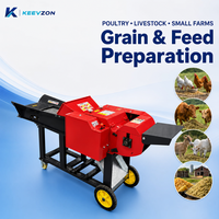 Machine à hacher les fourrages à structure compacte, à double usage (humide et sec), pour l'alimentation lisse des petits animaux de ferme, personnalisable en gros (OEM)