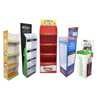 Umweltfreundlicher, individuell bedruckter Papier-Displayständer für Einzelhandelsgeschäfte, Karton-Displayregal, Großhandels-Displayständer
