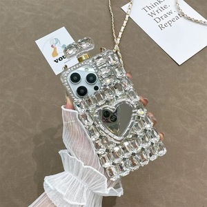 Funda de Teléfono Móvil con Espejo y Diamantes de Imitación para <span class=keywords><strong>iPhone</strong></span> 11 13 14 15 16 Plus 17 Pro Max para Samsung <span class=keywords><strong>S</strong></span> 22 <span class=keywords><strong>23</strong></span> 24 25 Plus Ultra - Product Image 3