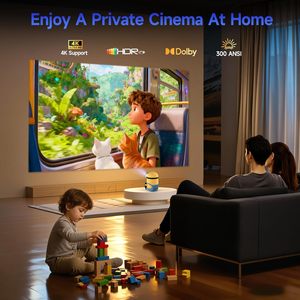 โปรเจคเตอร์อัจฉริยะขนาดเล็ก ปี 2026 ระบบแอนดรอยด์ 14 กล่องทีวีพกพา พร้อม Prime Video/YouTube WiFi6 รองรับการแสดงผล <span class=keywords><strong>4K</strong></span>/8K HDR 10+ - Product Image 6