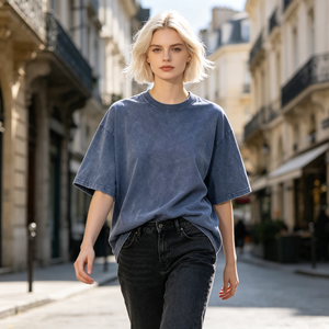 Casual 100% Cotton Acid Wash Oversized Tshirt <b>Men</b> Custom Size Daily Wear Drop Shoulder Sturdy Durable Build <b>T</b> <b>Shirt</b> - Product Image 1