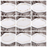 Collier tendance minimaliste en acier titane pour femme, chaîne de clavicule de niche, collier à multiples zircons ronds pour un look élégant
