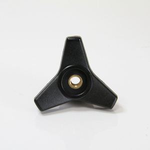 มือจับแบบสามแฉกพลาสติก ABS พร้อมหัวจับไนลอนแบบสามแขนและรูร้อยสาย - Product Image 3