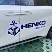 Logo personnalisé imprimé UV résistant aux intempéries de grande taille autocollant magnétique de voiture signe magnétique personnalisé pour voitures et camions